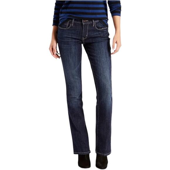 Levi's 515 Jeans Nouveau Boot Cut Stretch Petite Womens Size 14 - Picture 8 of 11